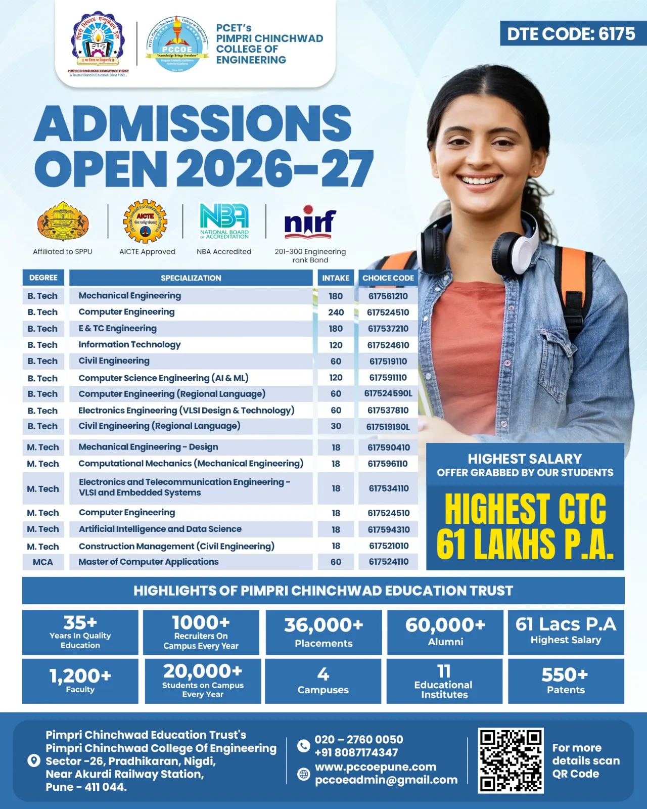 PCCOE Admissions Open